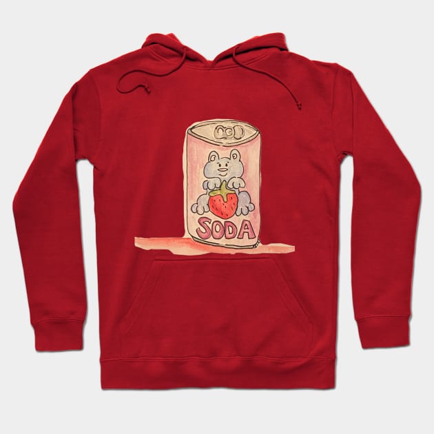 Strawbeary soda Hoodie by Basically_Nora